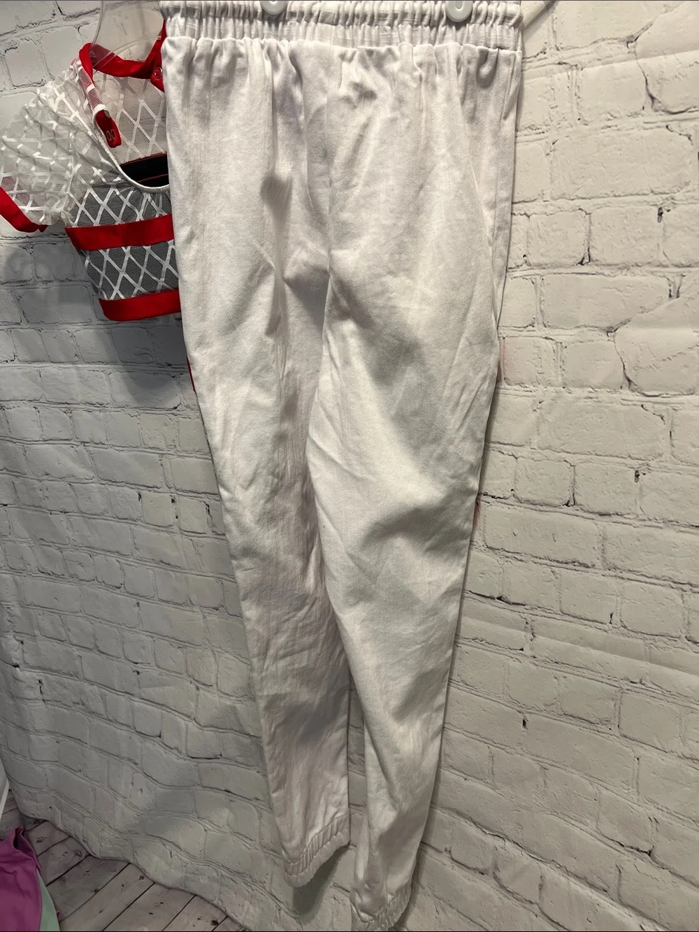 Revolution Own It White and Red Mesh Dance Costume